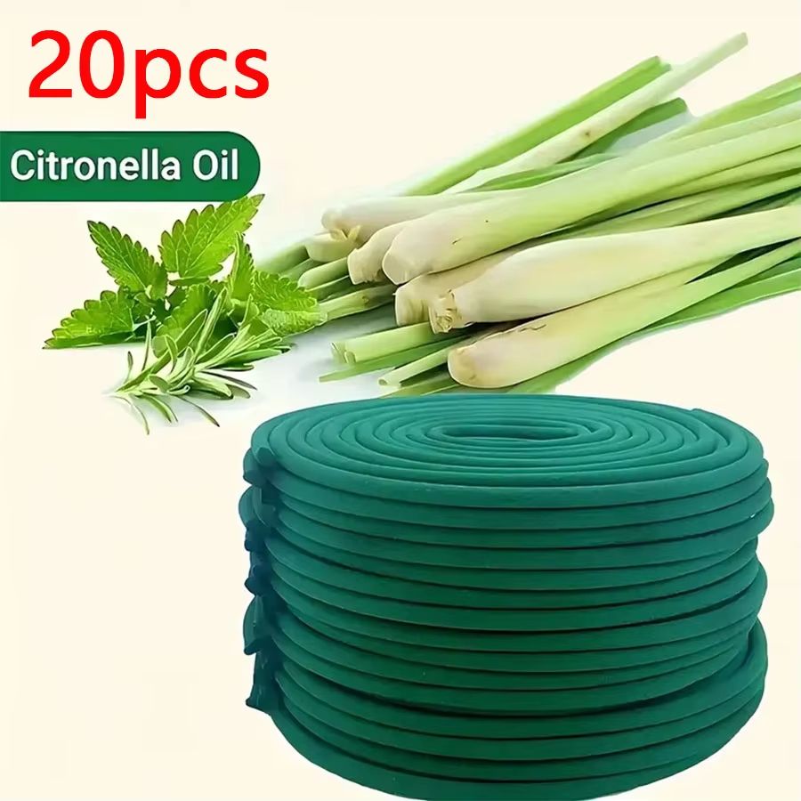 LumaLeaf 48Piece Lemongrass Scented Candle Set With Stand  Natural Outdoor Candle Collection 6