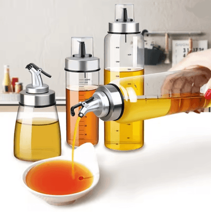 PurePour Glass Oil And Vinegar Dispenser Bottle 1