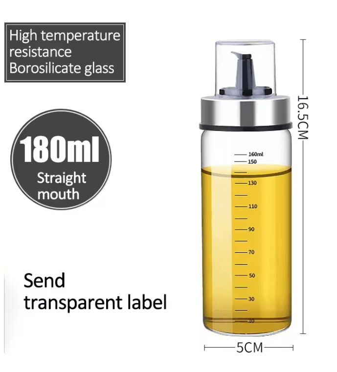 PurePour Glass Oil And Vinegar Dispenser Bottle 6