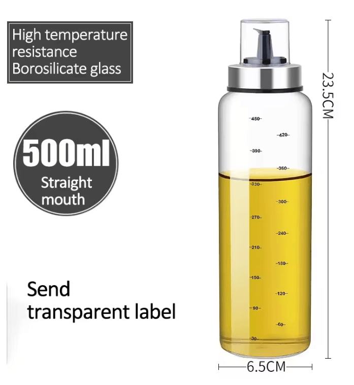 PurePour Glass Oil And Vinegar Dispenser Bottle 8