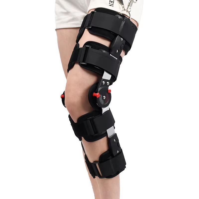FlexiRecover Adjustable Hinged Knee Brace with Carbon Fiber Support – Post Surgery & Meniscus Recovery