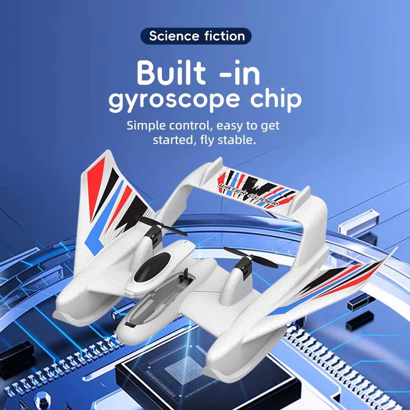 SkySurfer Amphibious RC Plane  Waterproof GyroStabilized EPP Foam Aircraft For Land  Water Flying 3