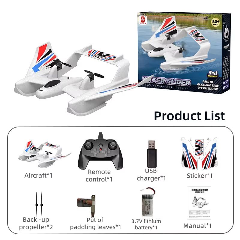 SkySurfer Amphibious RC Plane  Waterproof GyroStabilized EPP Foam Aircraft For Land  Water Flying 6
