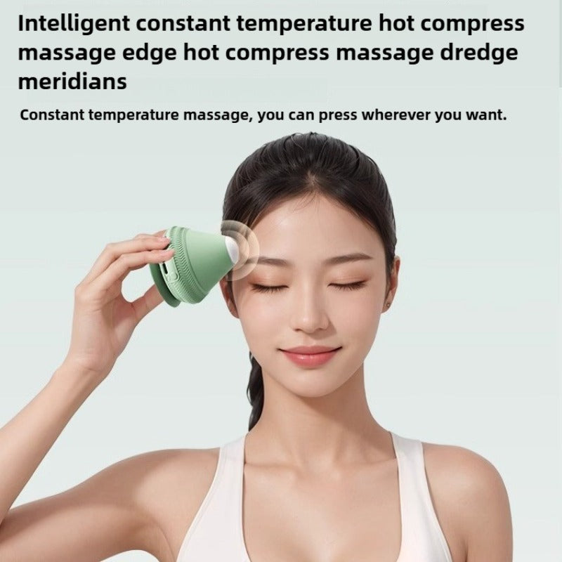 Vibrating Massage Ball, Silicone Massager Ball USB Rechargeable, Fitness Muscle Relaxation Massager for Back Pain Relief