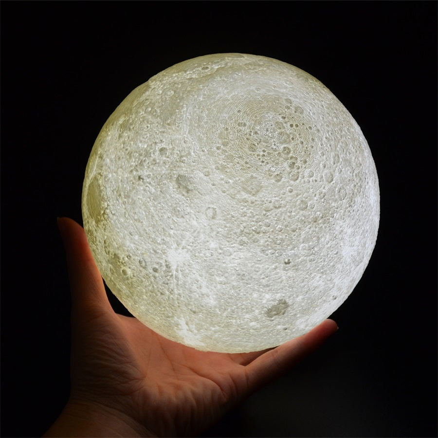 Printed Star Moon Light, Rechargeable Touch Night Lamp, Colorful USB LED Light, Creative Home Decor Gift