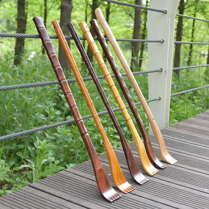 Back Scratching Rake Household Wooden, Long Handle Wooden Back Scratcher Massager, Body Massage Health Products