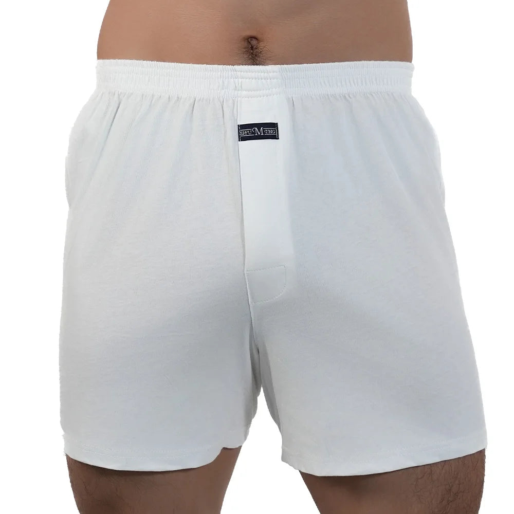 Mens Cotton Pajama Shorts Cotton Elastic Waist Short Pants Breathable Summer Sleepwear Casual Home  10