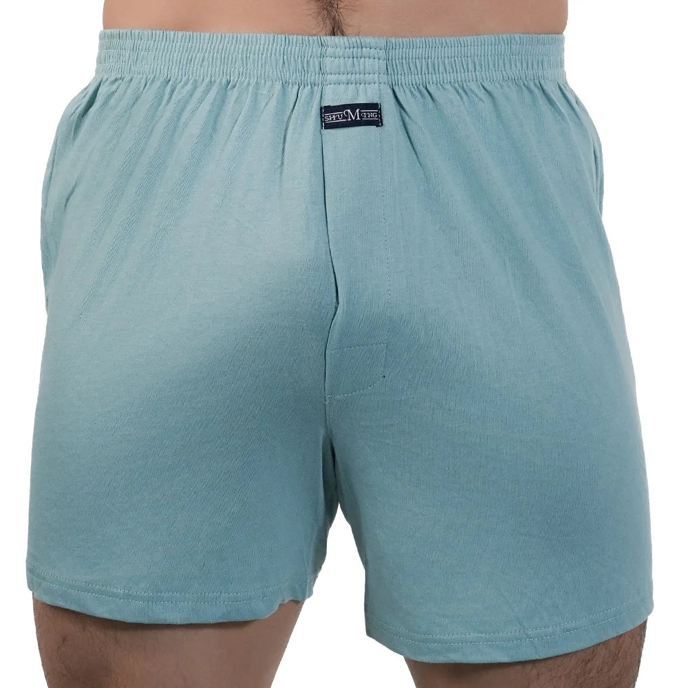 Mens Cotton Pajama Shorts Cotton Elastic Waist Short Pants Breathable Summer Sleepwear Casual Home  13
