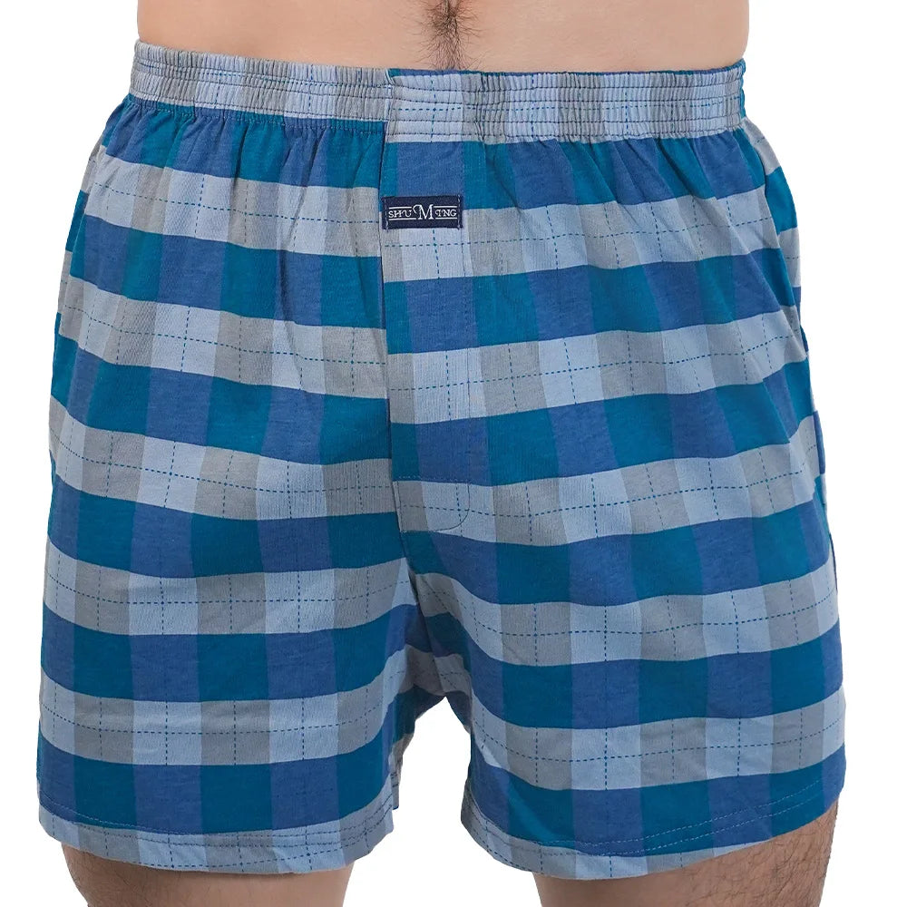 Mens Cotton Pajama Shorts Cotton Elastic Waist Short Pants Breathable Summer Sleepwear Casual Home  15