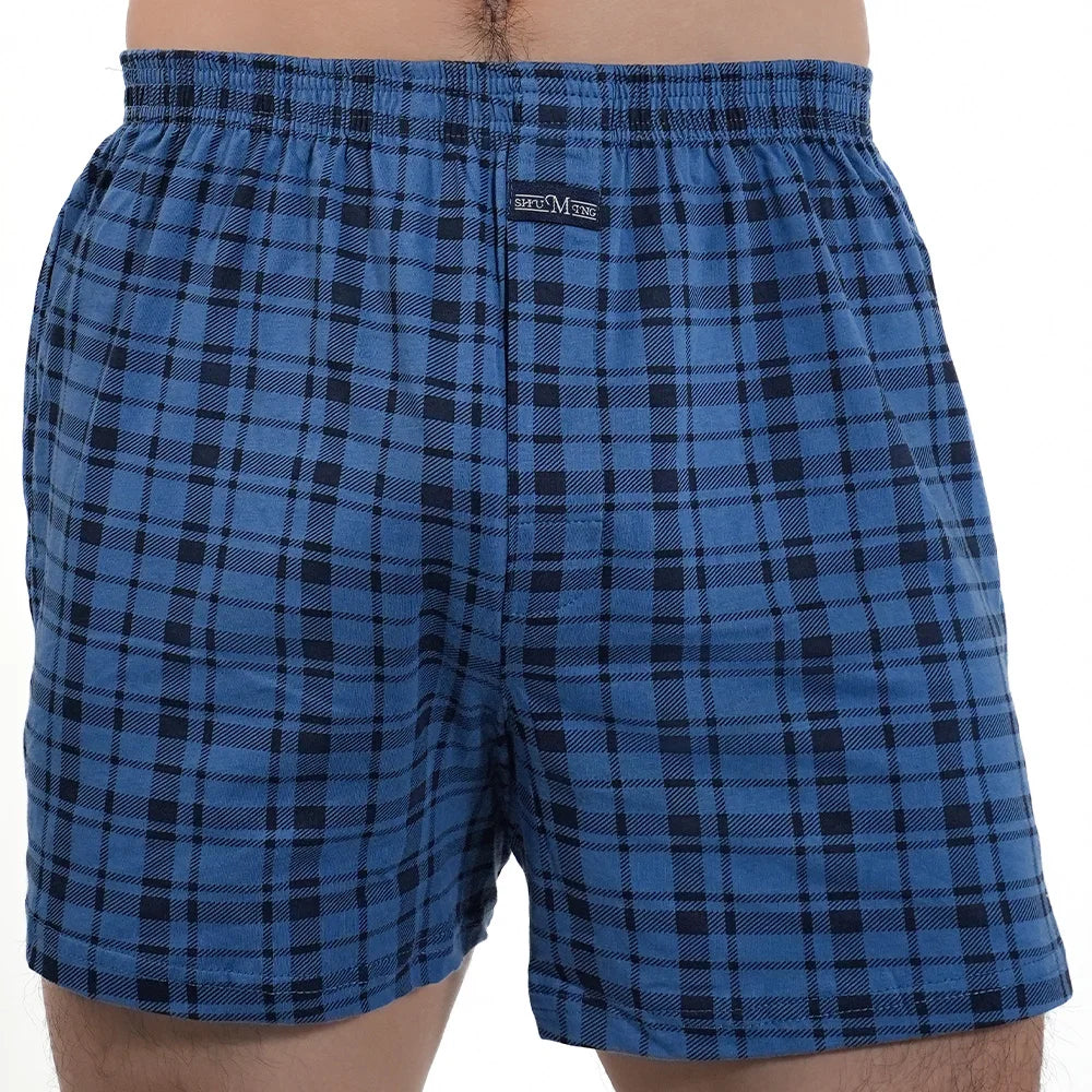 Mens Cotton Pajama Shorts Cotton Elastic Waist Short Pants Breathable Summer Sleepwear Casual Home  18