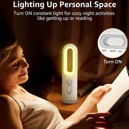 LED Light, Portable Flashlight and Motion Sensor Bedside Lamp, for Reading, Baby Feeding, Camping, Eye Care Light