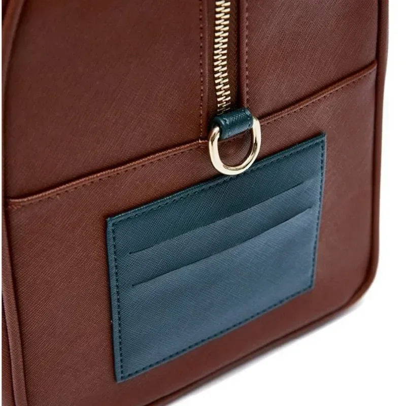 Hot Girl Motorcycle Bag, Women's Fashion Old Lychee Pattern, Multi-Pocket Shoulder Crossbody Bag