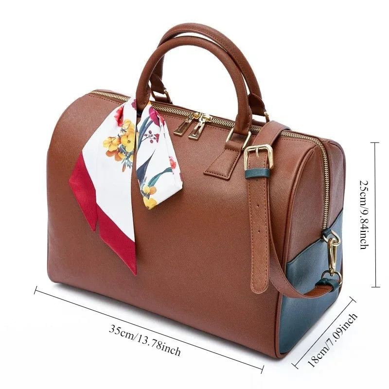 Hot Girl Motorcycle Bag, Women's Fashion Old Lychee Pattern, Multi-Pocket Shoulder Crossbody Bag