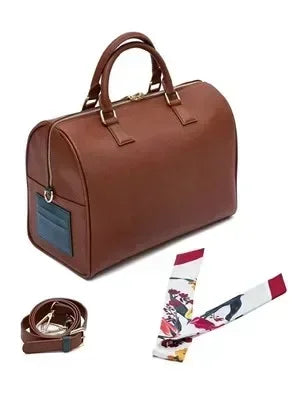 Hot Girl Motorcycle Bag, Women's Fashion Old Lychee Pattern, Multi-Pocket Shoulder Crossbody Bag