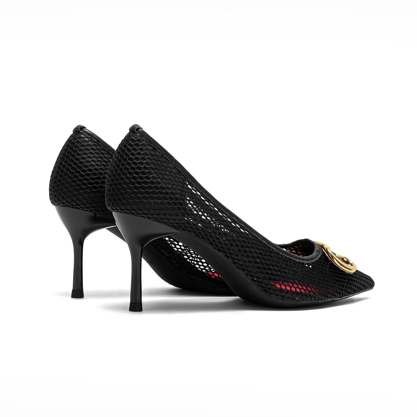 Spring Womens High Heels New Hollow Red Business  Evening Shoes For Stylish Professional Women 4