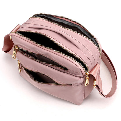 Women Casual Crossbody, Multifunction Messenger Bag, Waterproof Shoulder Handbag
