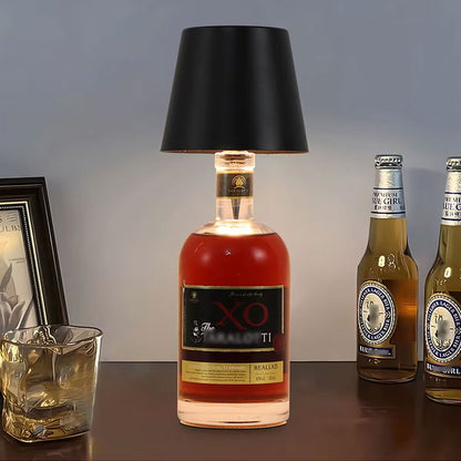 Creative LED Bottle Lamp, Portable, Rechargeable, RGB Dimmable Light for Bar, Camping, Restaurant Decor