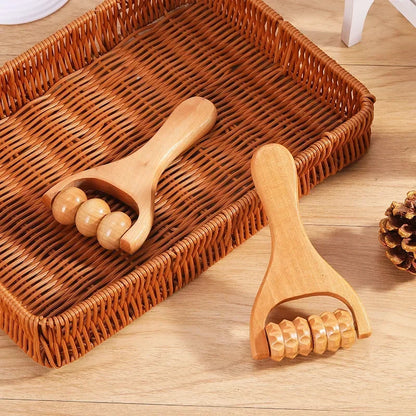 Acupoint Foot Massager Mini Wooden Roller Massager Neck Shoulder Leg Hand Massage Tool Relaxation A 1