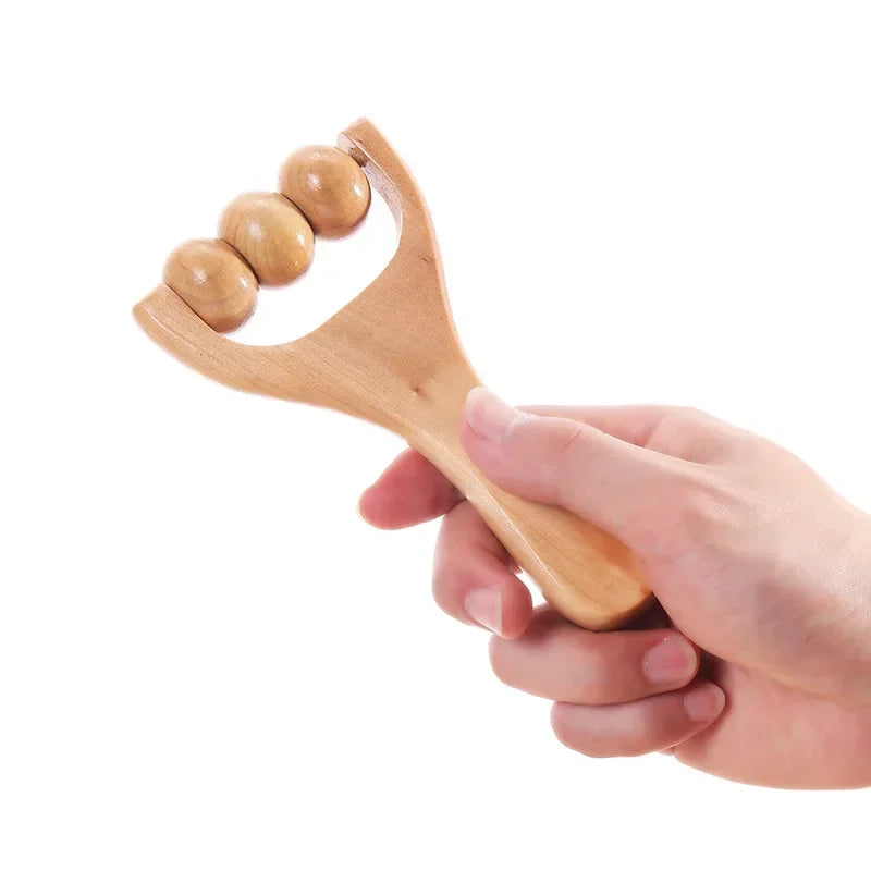 Acupoint Foot Massager Mini Wooden Roller Massager Neck Shoulder Leg Hand Massage Tool Relaxation A 3