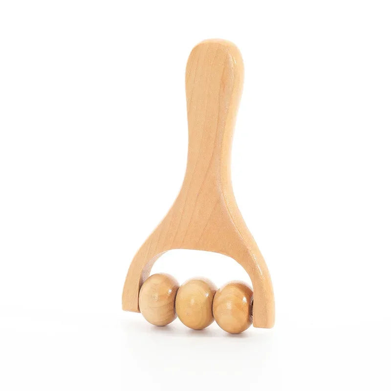 Acupoint Foot Massager Mini Wooden Roller Massager Neck Shoulder Leg Hand Massage Tool Relaxation A 4