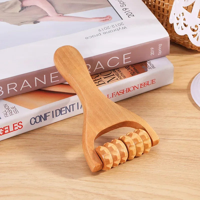 Acupoint Foot Massager Mini Wooden Roller Massager Neck Shoulder Leg Hand Massage Tool Relaxation A 6