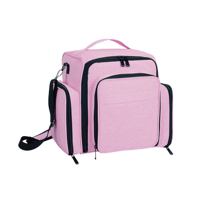 Nail Polish Organizer by Large Capacity Storage, Holds Bottles, with Independent Bags for Nail Art Lamp and Tools.
