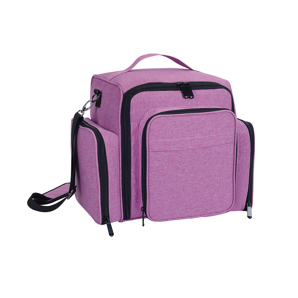 Nail Polish Organizer by Large Capacity Storage, Holds Bottles, with Independent Bags for Nail Art Lamp and Tools.