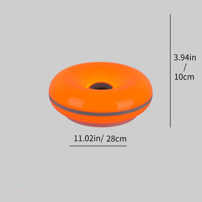 Modern Donut Table Lamp, USB Plug Bedside Lamp, for Bedroom, Living Room, and Dining Room Decoration, Warm White Ambient