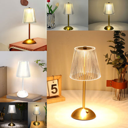 Modern LED Table Lamp, Rechargeable, Touch Sensor, Dimmable Night Light for Bedroom, Hotel, and Bar