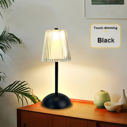 Modern LED Table Lamp, Rechargeable, Touch Sensor, Dimmable Night Light for Bedroom, Hotel, and Bar