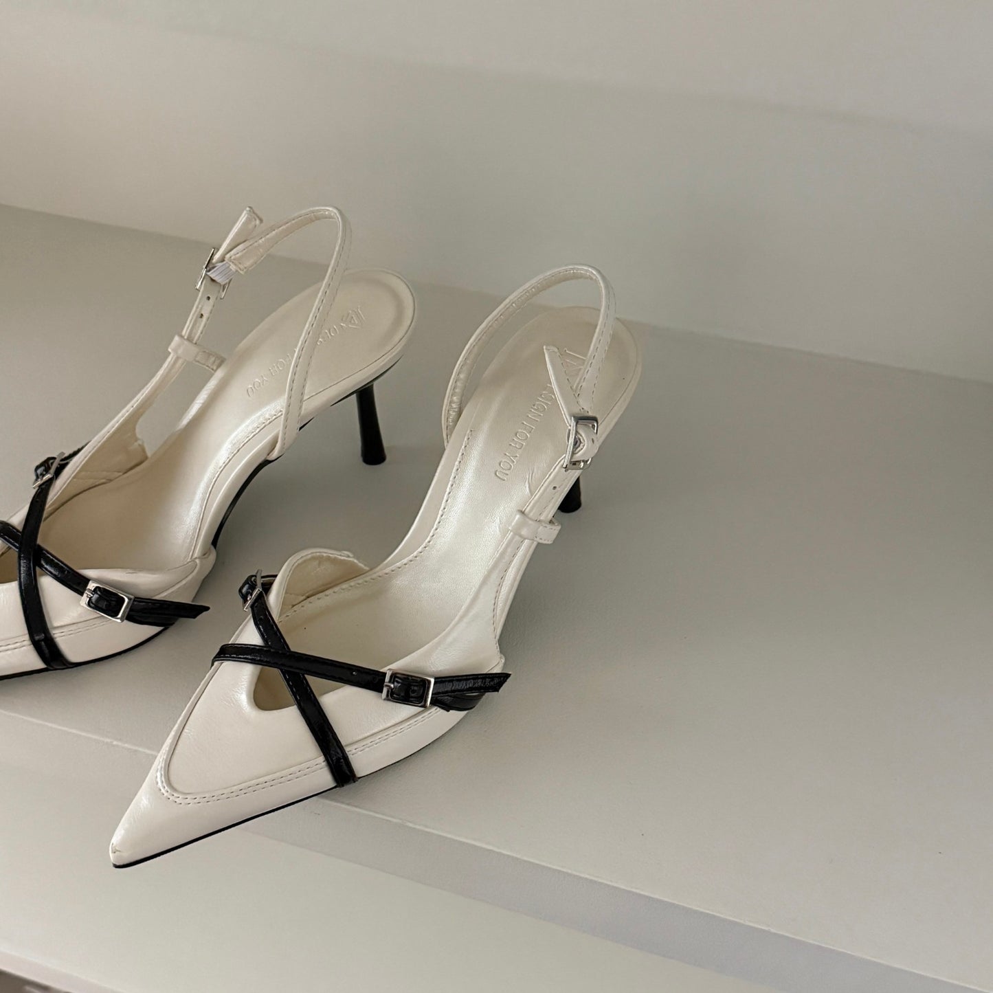 Beautiful Womens High Heels Jeans Heeled Sandals Pointed Toe Office Lady Shoes Stylish Sandal 3