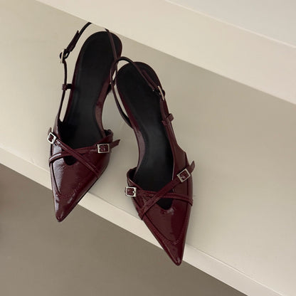Beautiful Womens High Heels Jeans Heeled Sandals Pointed Toe Office Lady Shoes Stylish Sandal 4