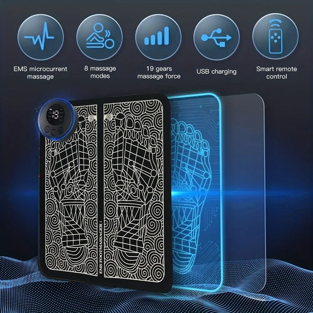 USB Charging Foot Massage Mat With 8 Modes And 19 Intensities 3