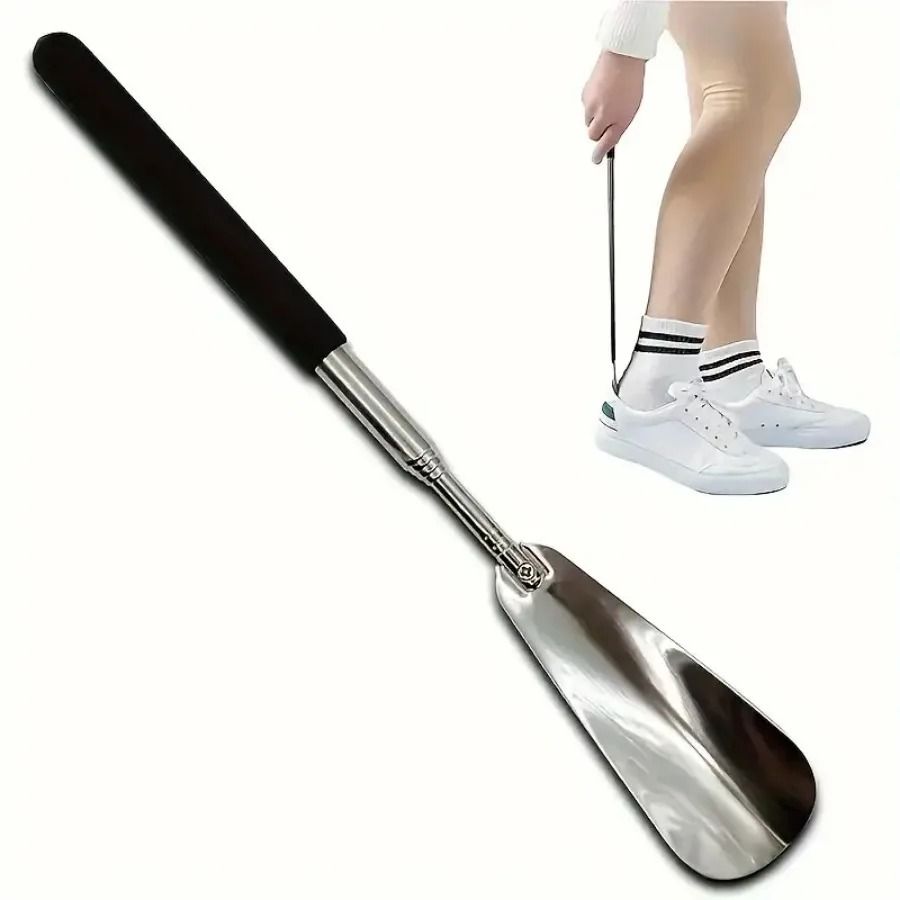 Retractable Stainless Steel Shoe Puller SlipOn Helper Tool 4