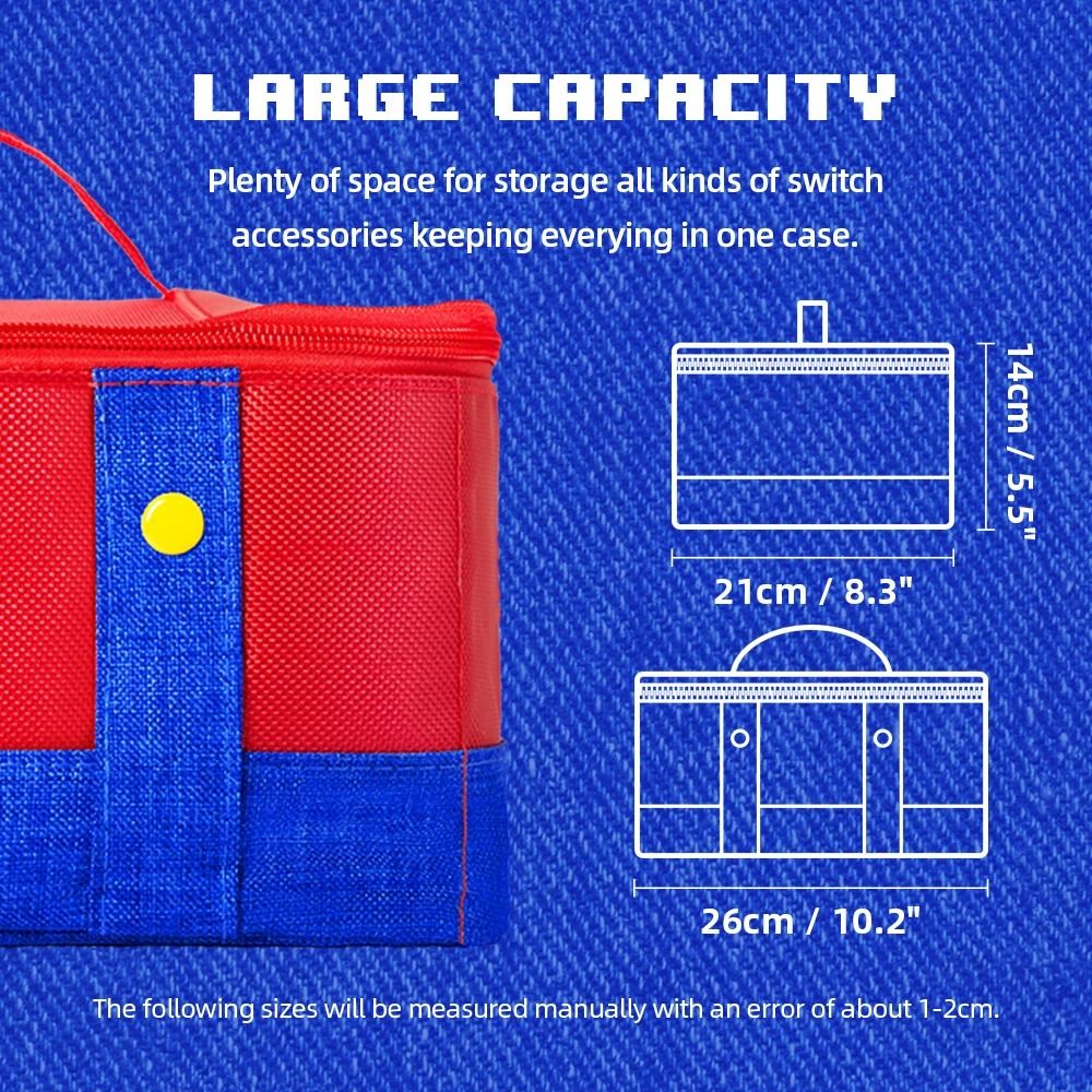 Large Protective Carrying Case For Nintendo Switch OLED And Pro Controller 4