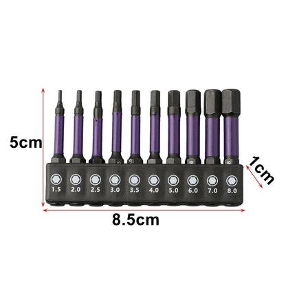 Magnetic Hex Head Wrench Drill Bit Set With Quick Release Holder 4