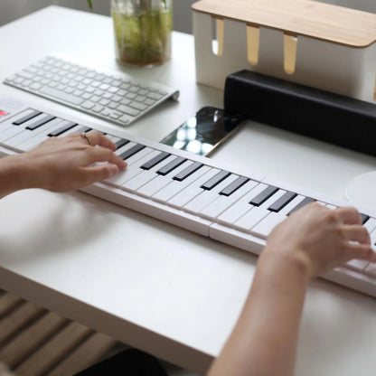 61 Key Foldable Electronic Piano With LED Display And Built In Battery For Portable Music Practice  3