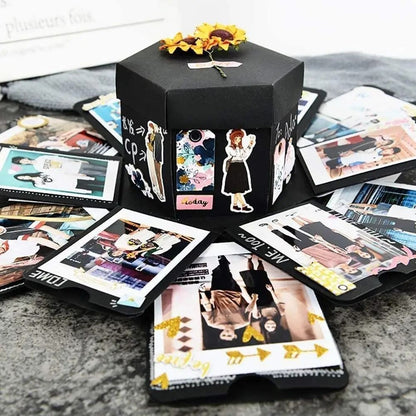 DIY Explosion Photo Album Gift Box Surprise Memory Scrapbook For Anniversary And Birthday Celebrati 3