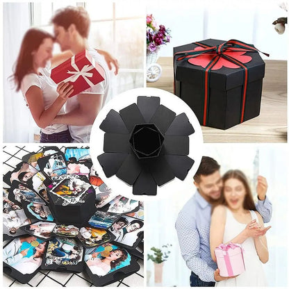 DIY Explosion Photo Album Gift Box Surprise Memory Scrapbook For Anniversary And Birthday Celebrati 6
