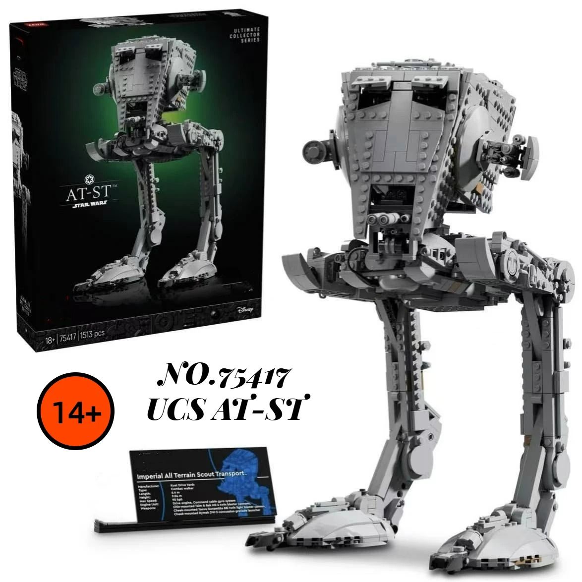 Galaxy UCS ATST Model Building Blocks Set Creative Brick Toy for Kids and Adults
