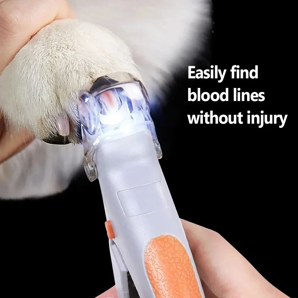 Pet Nail Clipper With LED Light Professional Cat And Dog Nail Trimmer Cutter 0