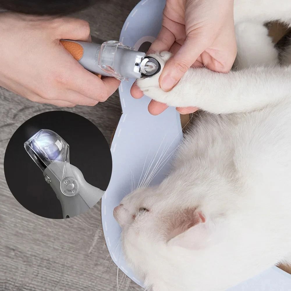 Pet Nail Clipper With LED Light Professional Cat And Dog Nail Trimmer Cutter 4