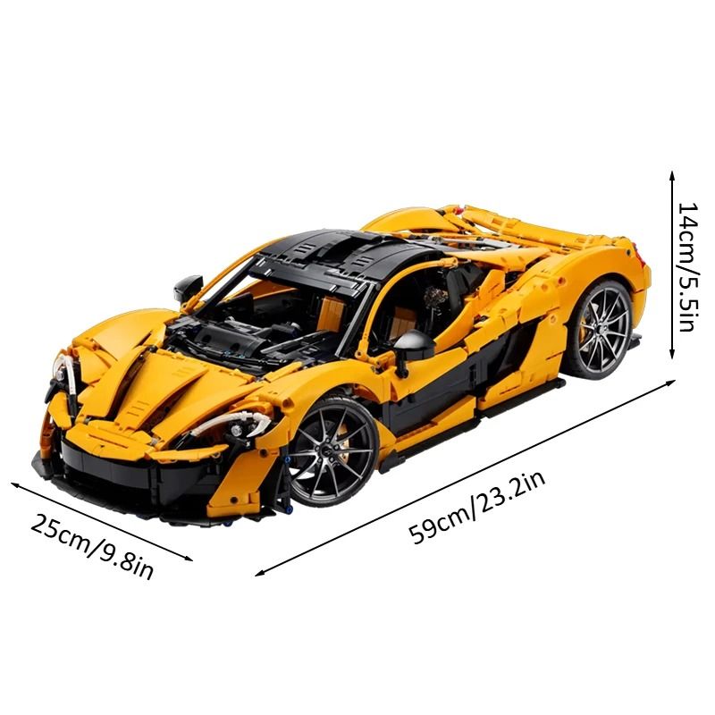 Super Racing Car Model Building Blocks 1 8 Scale 3893PCS Technical Assembly Set 6