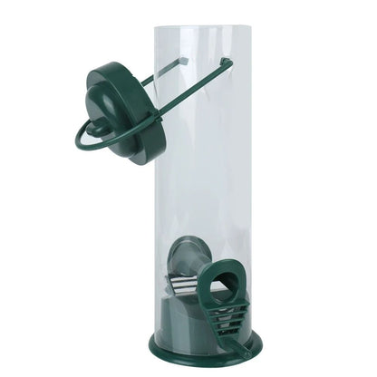 Outdoor Hanging Bird Feeder Transparent Plastic Bird Seed Feeder For Garden And Patio 4
