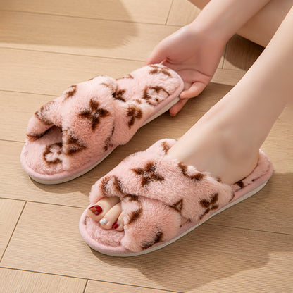 Luxury Fluffy Womens Slippers Designer Fuzzy Fur Slides Plush Flats For Autumn Winter Home Comfort 4