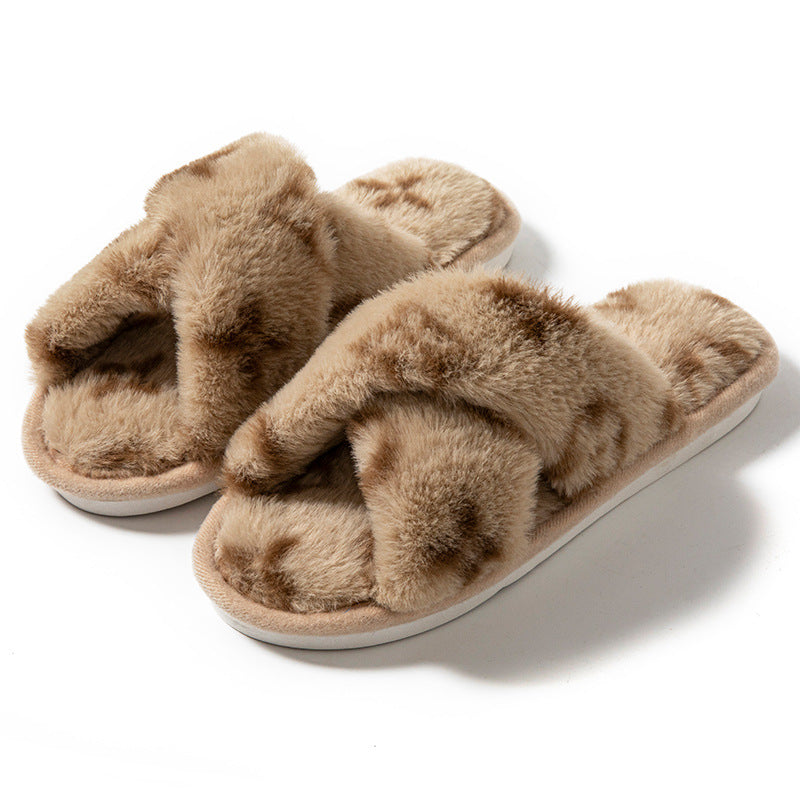 Luxury Fluffy Womens Slippers Designer Fuzzy Fur Slides Plush Flats For Autumn Winter Home Comfort 5