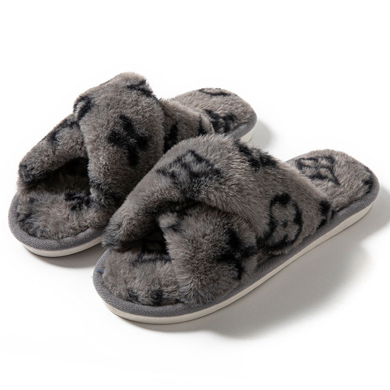 Luxury Fluffy Womens Slippers Designer Fuzzy Fur Slides Plush Flats For Autumn Winter Home Comfort 6