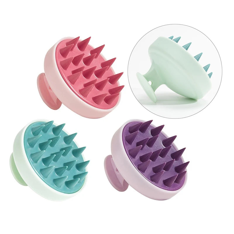 Hair Washing Comb Shower Brush, Silicone Scalp Hair Massager, Head Body Spa Massage Brush Comb for Deep Cleaning