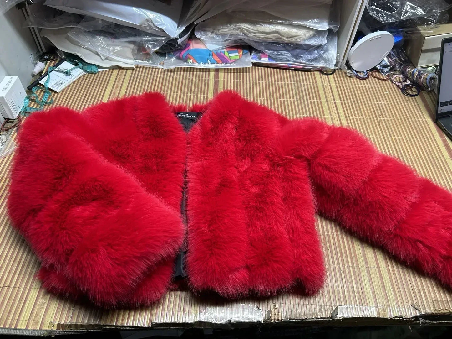 Luxury Faux Fox Fur Coat V Neck Winter Coat For Women Warm Long Sleeve Teddy Jacket Chic Fashion Ou 16