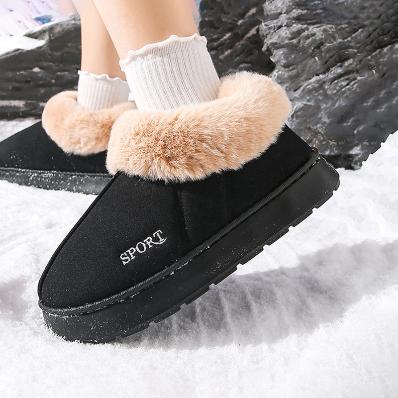 Luxury Fluffy Womens Slippers  Plush Designer Ankle Boots Cozy Indoor Fuzzy Fur Winter Shoes For Wo 1